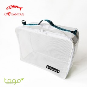[17179] TOGO L 페르시안 화이트 코팅 매쉬 트래블백 다이빙 세척용망가방 