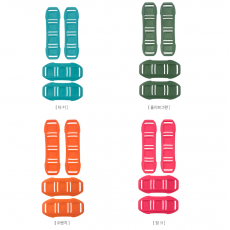 [19363] S-TEK 허리/어깨 패드 컬러 키트