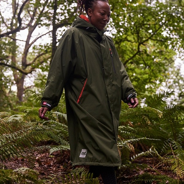 [20319] 롱 슬리브 프로 체인지 로브 에보 파커 그린 남여공용, Long Sleeve Pro Change Robe EVO - Parker Green Unisex