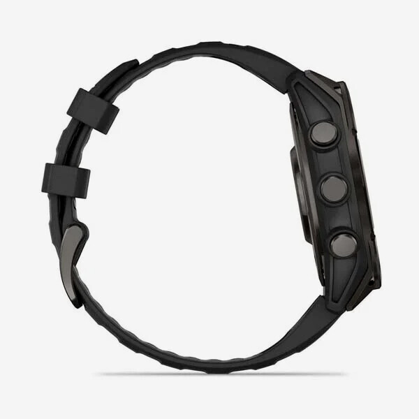 [20907] 가민 Fenix 8 47mm, AMOLED, GPS 프리미엄 아웃도어 스마트워치, Carbon Grey Silicone Band
