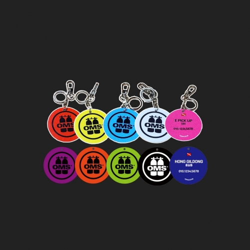 [21582] OMS 네임택키링 자동차키링 사진키링 캐리어키링 열쇠고리 (주문 제작)