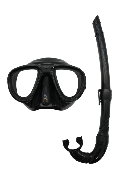 [21784] 오션테그 NEW 프리마스크 스노클 세트 Black