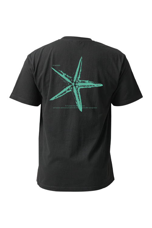 [21823] 오션테그 14수 반팔 티셔츠 코튼 숏 슬리브 블랙 Starfish Gree