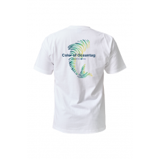 [21828] 오션테그 14수 반팔 티셔츠 코튼 숏 슬리브 화이트 Yellow Fish