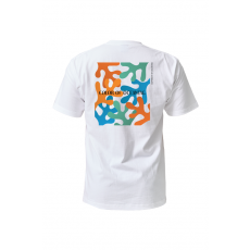 [21830] 오션테그 14수 반팔 티셔츠 코튼 숏 슬리브 화이트 Colored Coral