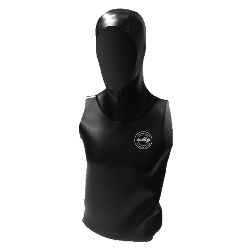 [1619] 코팅스킨 후드조끼 2mm