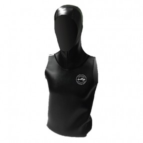 [1619] 코팅스킨 후드조끼 2mm