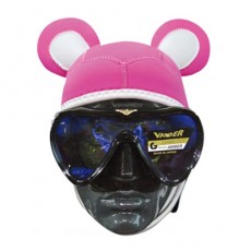 [9319] 캐릭터 비니후드 -미키마우스(핑크/화이트)