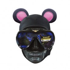 [12849] 캐릭터 비니후드 - 미키마우스 (블랙/핑크)