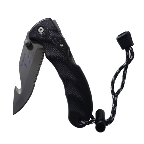 [14637] ＊세트＊폴더 티타늄 나이프 (베타티타늄) +손목스트랩+칼집 (S.A)