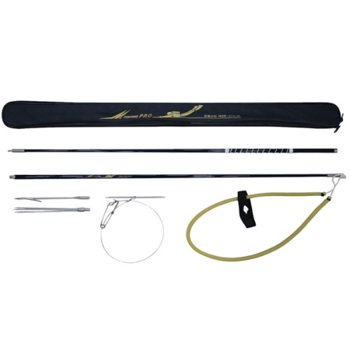 [14817] 강화카본 2단작살 + 지퍼 채집망 세트 (외촉, 삼지촉, 꿰미 포함)