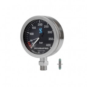 [16230] 황동 압력 게이지 - 블랙 페이스 52mm/63mm PRESSURE GAUGE