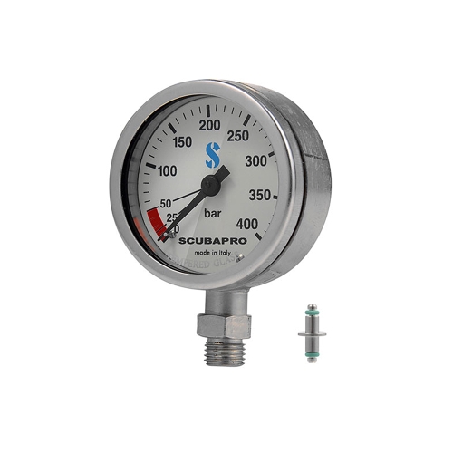 [16231] 황동 압력 게이지 - 화이트 페이스 52mm/63mm PRESSURE GAUGE