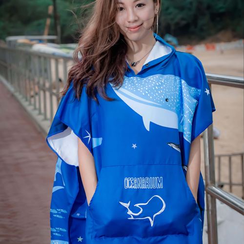 [17130] 고래상어 망토(판쵸) 타월