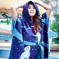 [17133] 혹등고래 망토(판쵸) 타월