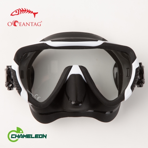 [17186]  카멜레온  마스크 블랙 스쿠버다이빙 스노클링 상급자용