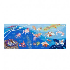 [17195] 새우와 게_스포츠 타월 120cm x 50cm