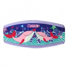 [17793] 고래커플 마스크 스트랩 커버 (단면프린팅)