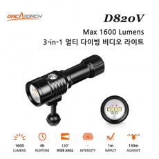 [18954] D820V 3-in-1 멀티다이빙 비디오 라이트