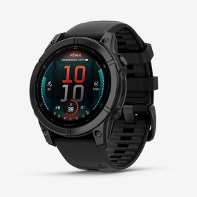 [19184] 가민 Fenix E 47mm, AMOLED, GPS 프리미엄 아웃도어 스마트워치, Slate Gray Silicone Band
